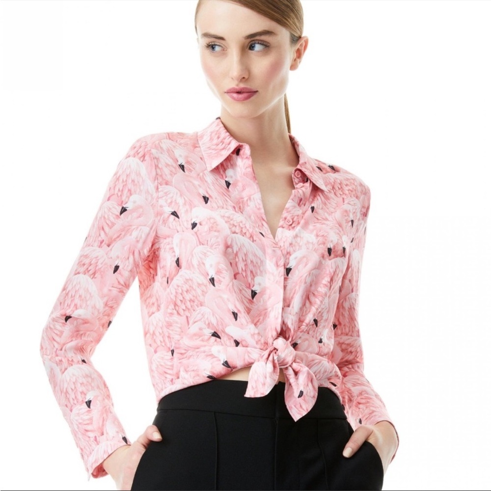 Alice + Olivia Willa Button-UpTop